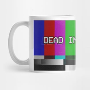 Vaporwave DEAD INSIDE test card / VHS Nihilism Artwork Mug